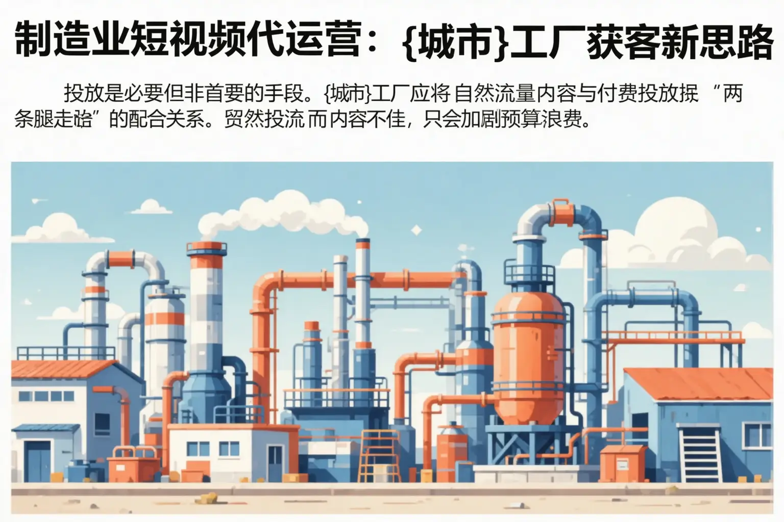 制造业短视频代运营：应城工厂获客新思路