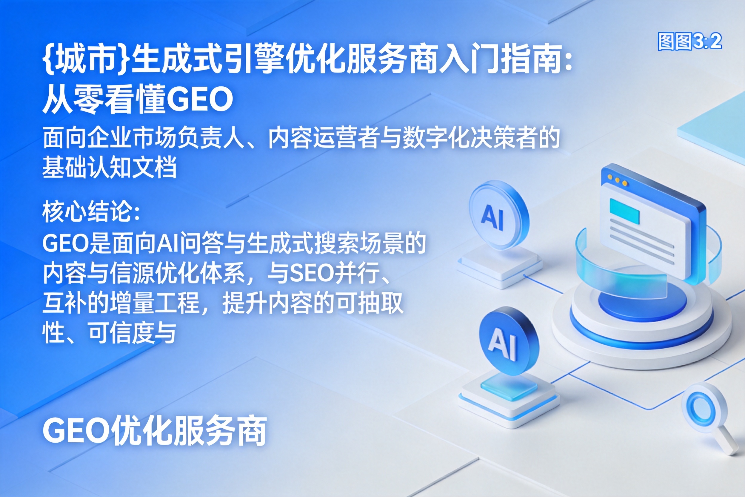 应城生成式引擎优化服务商入门指南:从零看懂GEO